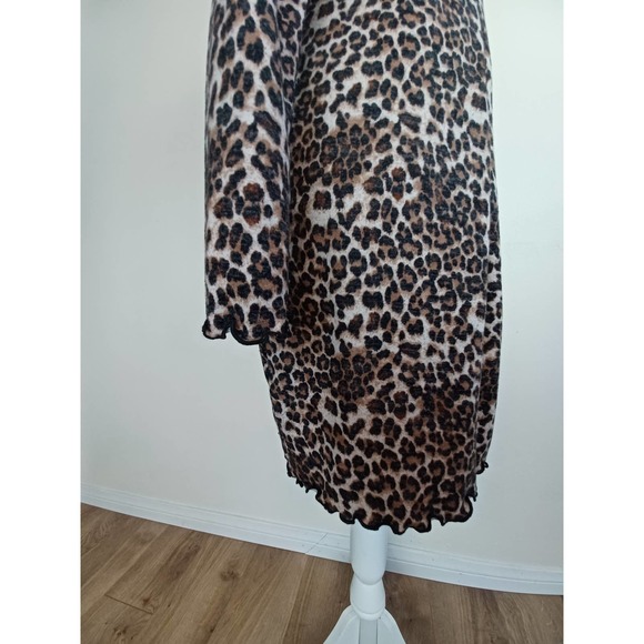 Turtleneck Leopard Print Dress - Picture 5 of 7